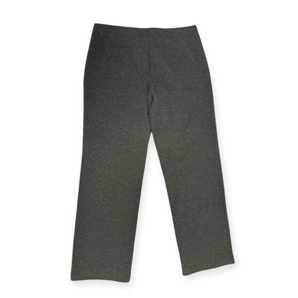 EILEEN FISHER Women’s Charcoal Gray Melanged Viscose Stretch Ponte Pants Size La - Picture 2 of 6